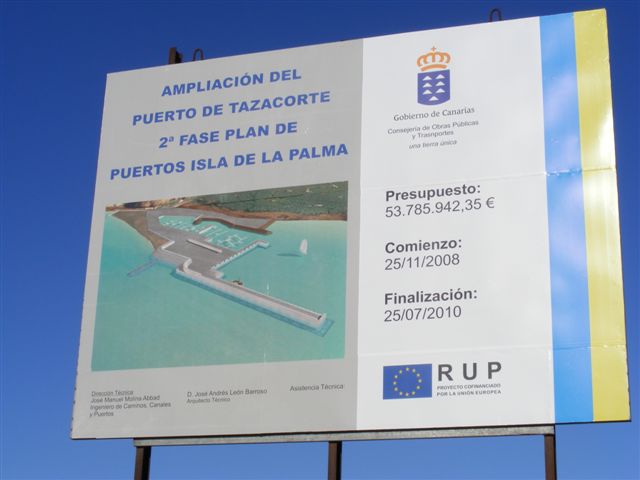 Hafenausbau Puerto de Tazacorte Isla de la Palma